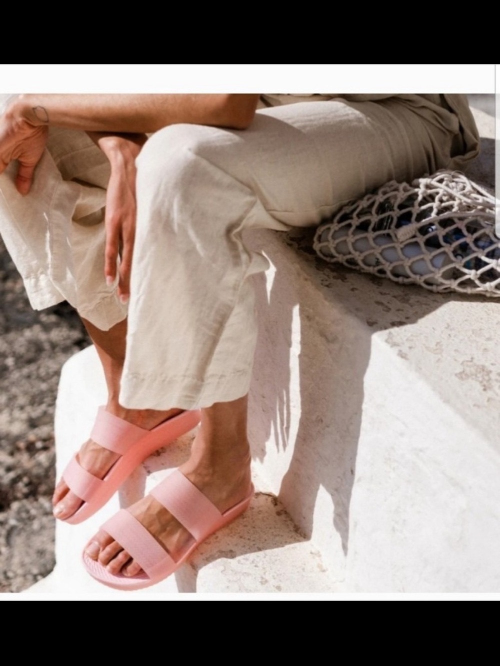 REEF Water Vista Slide Platform Slides Blush Pink Women's 11 NEW No Bottom Wear